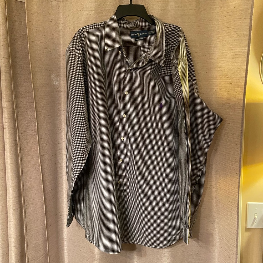 Ralph Lauren black check 3XB button down